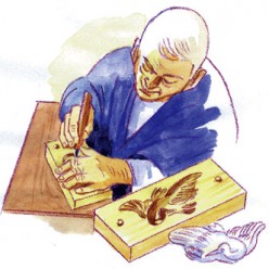 第34回　和菓子職人の道具「木型」は、桜板を使ったレリーフ芸術。