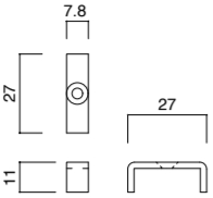 棚柱カバー 寸法図