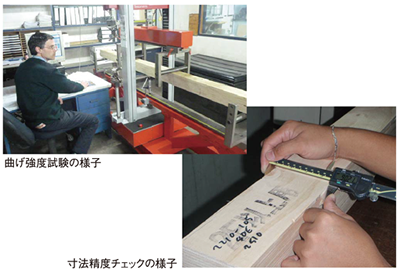 試験、チェックの様子