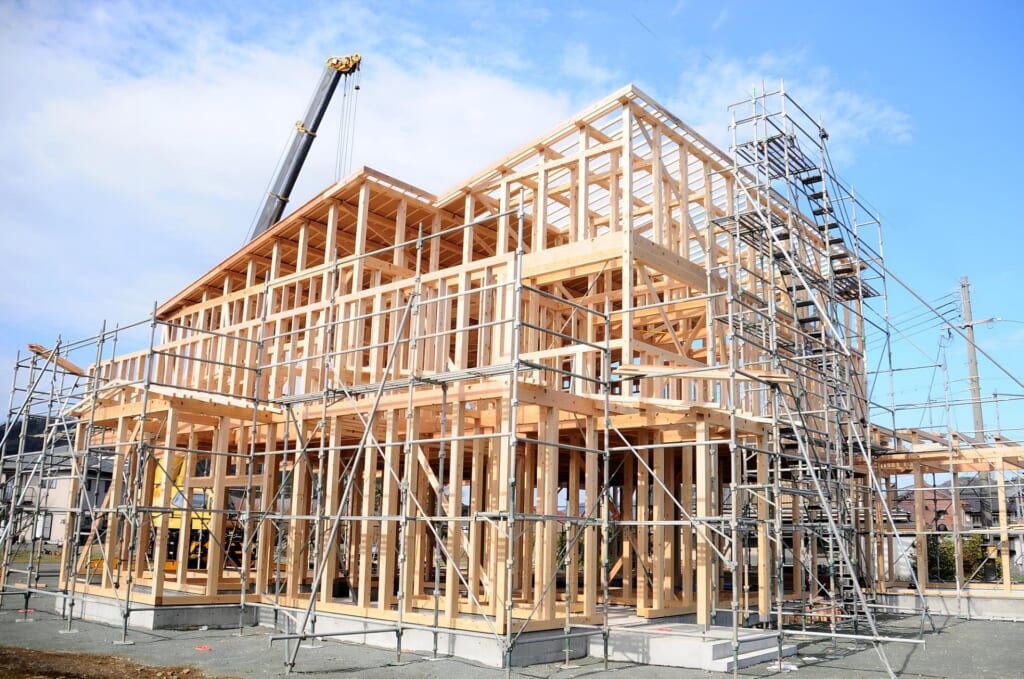 木造建築の骨組み