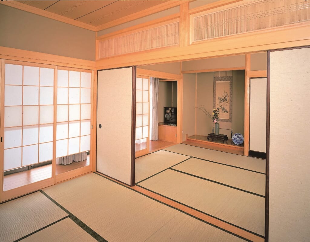 伝統的な日本の床の間