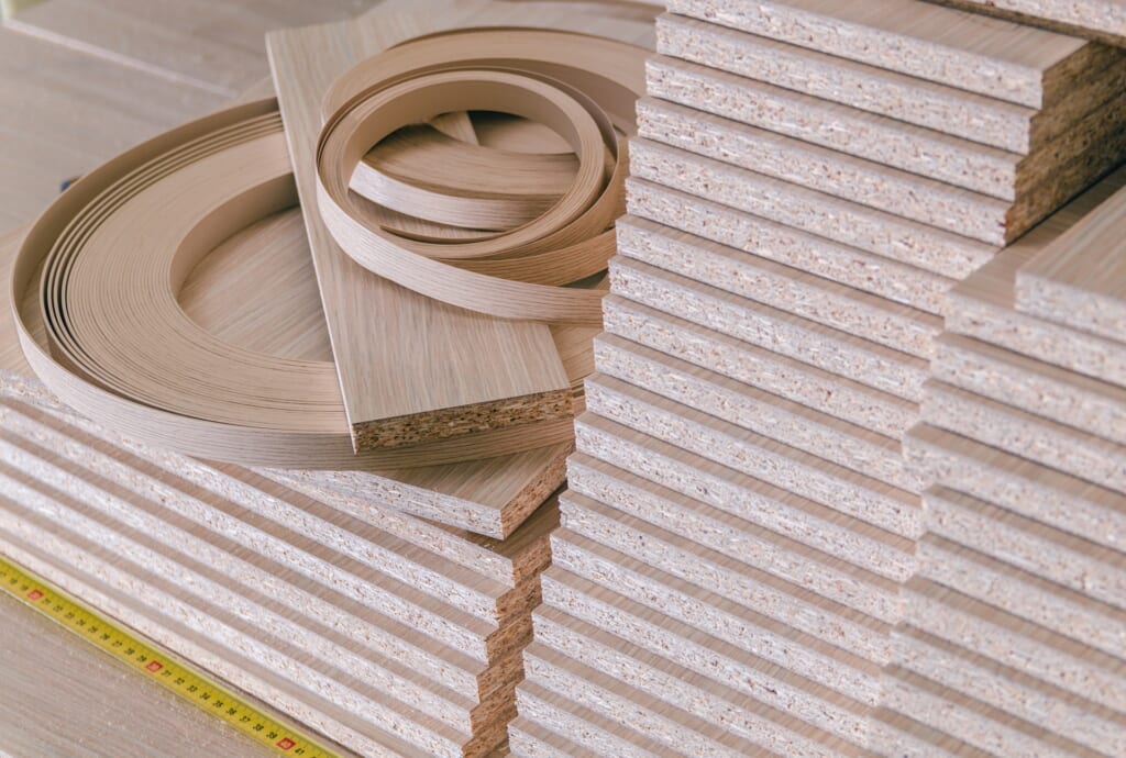 MDFと木口シート