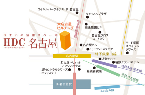 ウッドワンプラザ名古屋地図