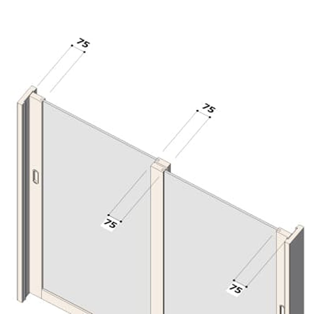Bypass sliding door（引き違い戸） 
/ 下地枠・固定枠 quality image 3