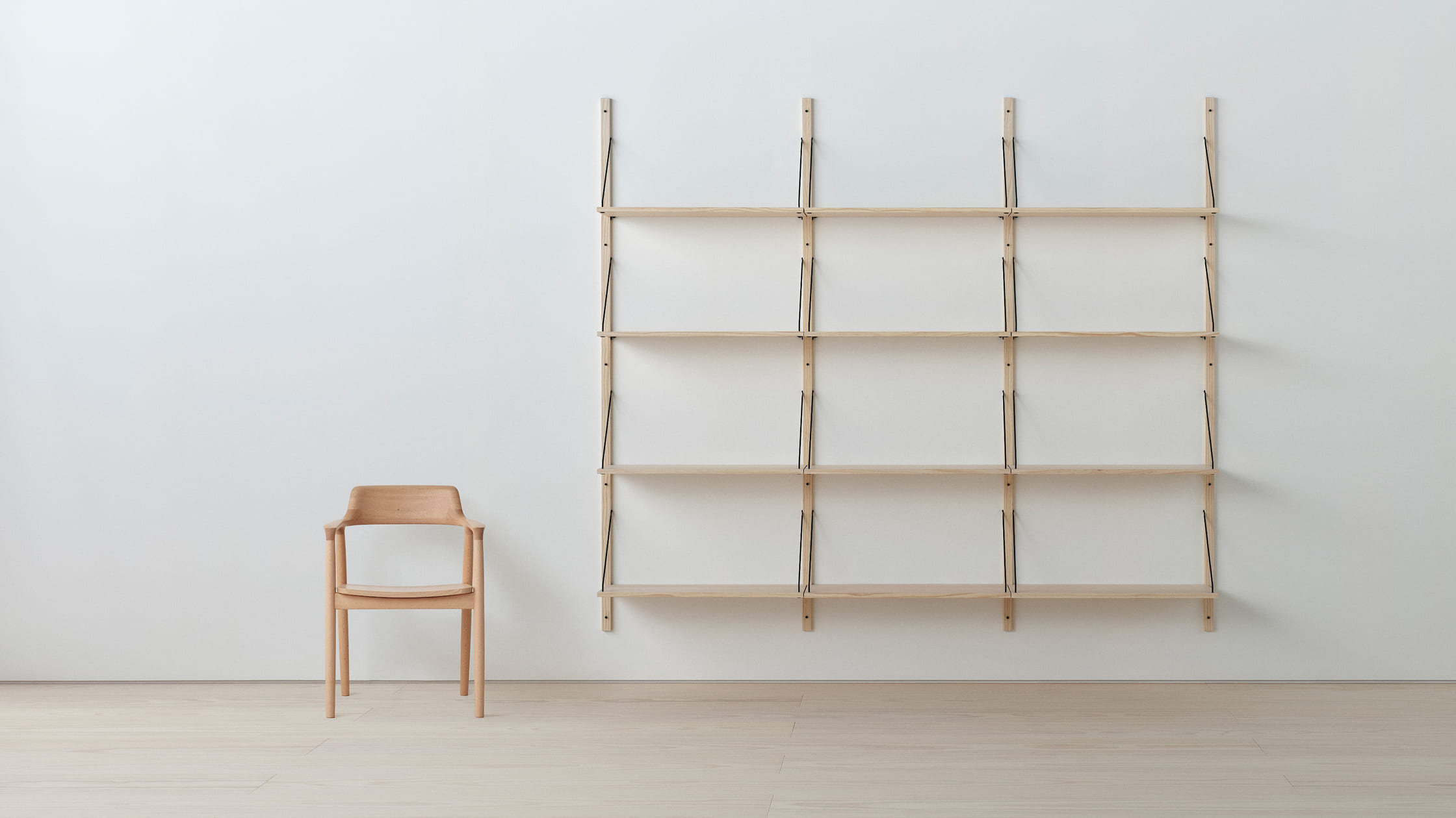 Wooden shelving system 
/ ウッド シェルフ システム image 2