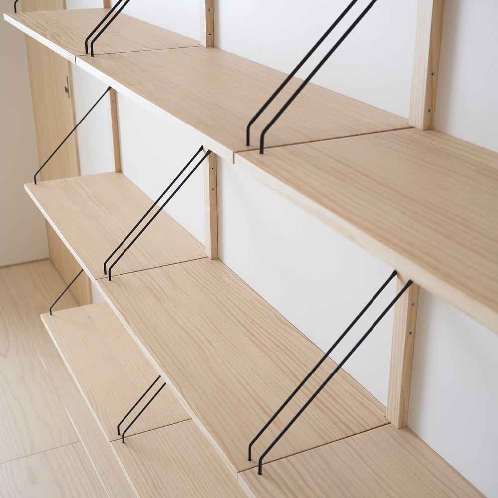 Wooden shelving system 
/ ウッド シェルフ システム quality image 3