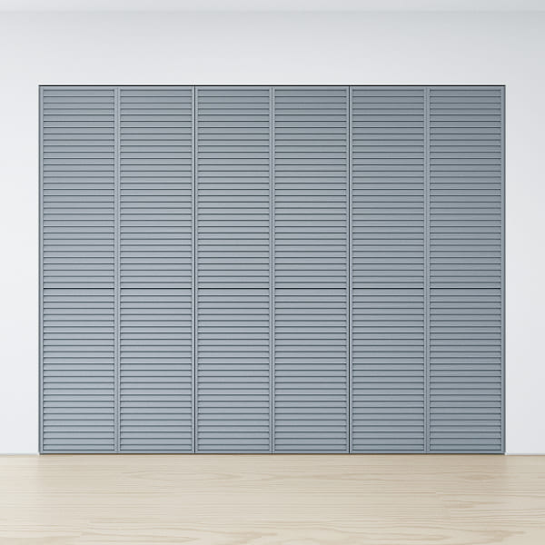 Louvered closet door / 下地枠・固定枠