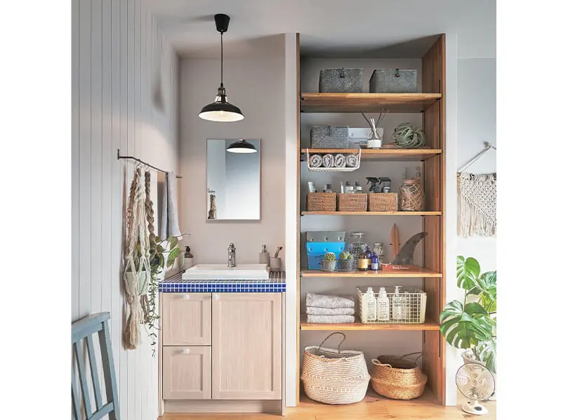 家事をラクに楽しくする洗面室｜WOODONE