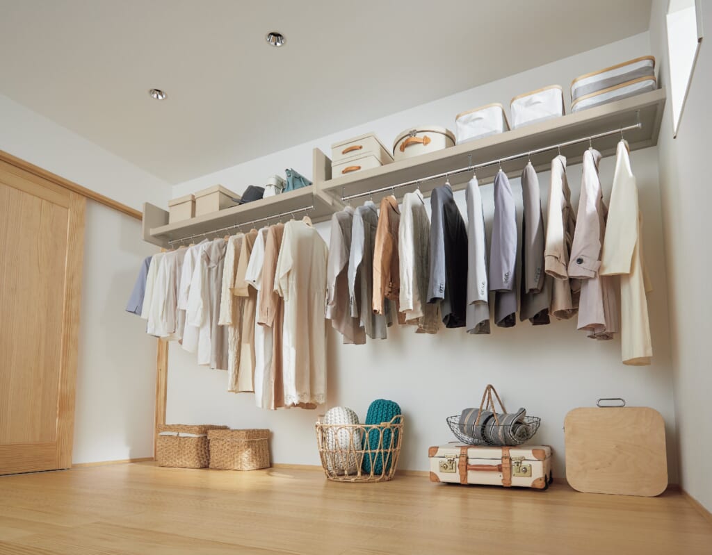 枕棚,コート,かける収納,毛布,掛け布団,キャリーケース