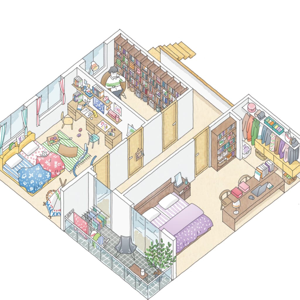 ゾーン収納,収納計画,収納プラン,ウッドワン,収納