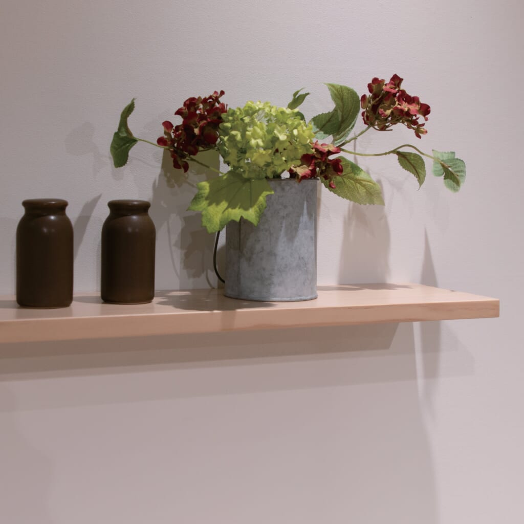 金具見えない棚,浮いてるような棚,飾り棚,奥行き145㎜