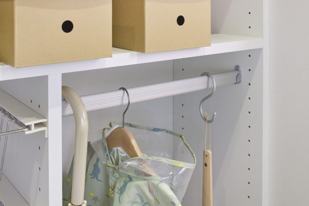 玄関,アウター収納,傘,かける収納